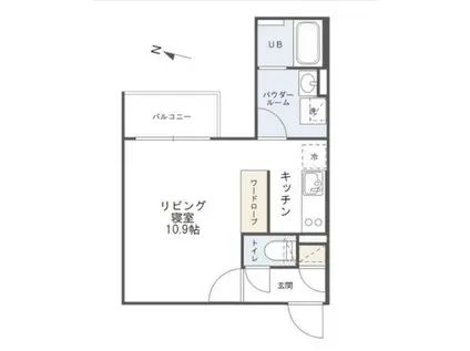 PASEO代々木(ワンルーム/3階)の間取り写真