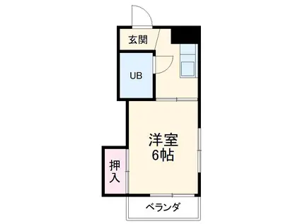 サンたかはし(1K/2階)の間取り写真