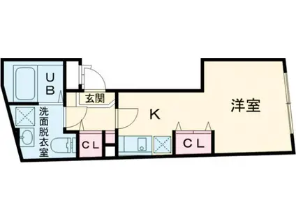 CROSS GRAY町屋(ワンルーム/5階)の間取り写真