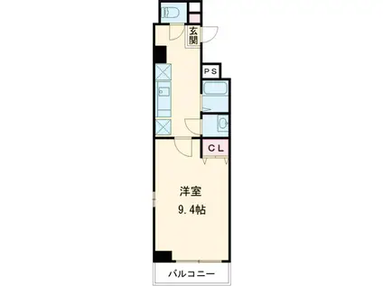 リンクス千歳台(1K/3階)の間取り写真
