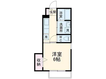 ESTASIA船橋日大前(1K/1階)の間取り写真