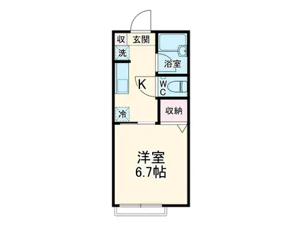 センチュリー南桜井(1K/1階)の間取り写真