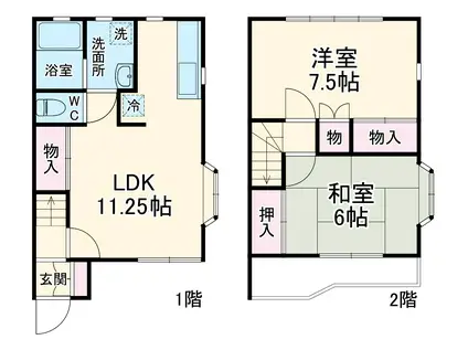 シャルム・Ⅰ(2LDK)の間取り写真