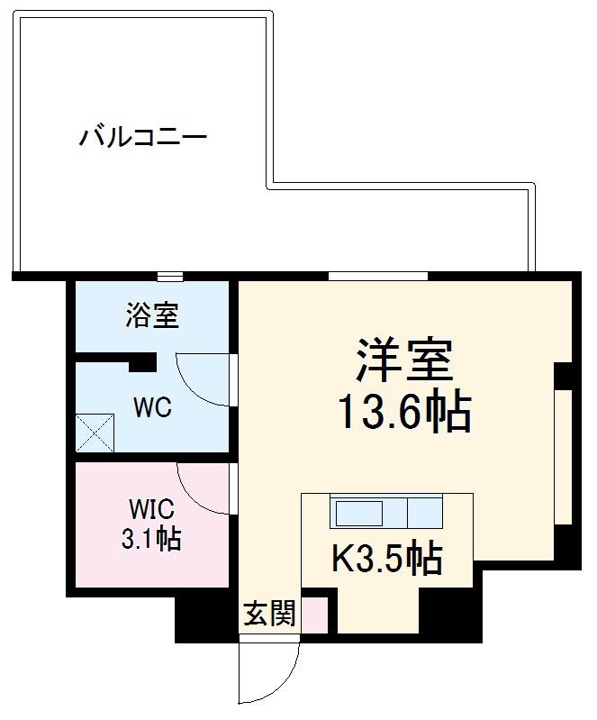 HATAYAアパートメント(ワンルーム/3階)の間取り写真