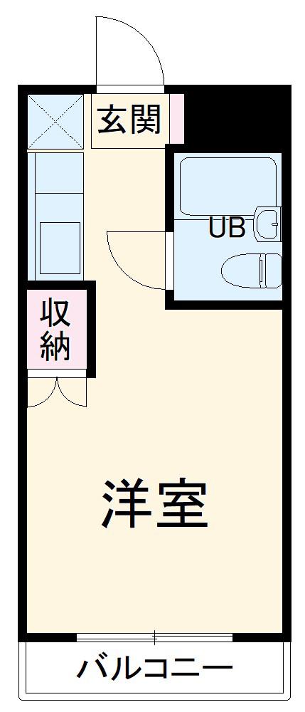 ハイム・マロンローズ(ワンルーム/1階)の間取り写真