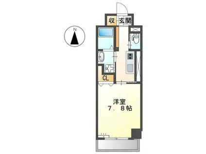 メゾン ミール(1K/6階)の間取り写真