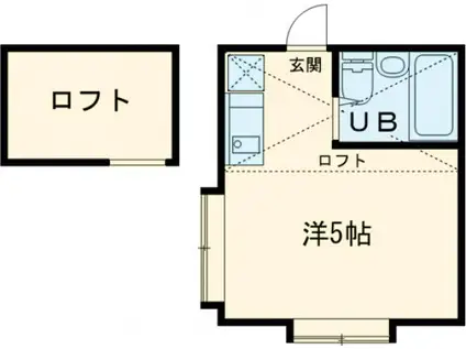 ドミシルAYA七番館(ワンルーム/2階)の間取り写真