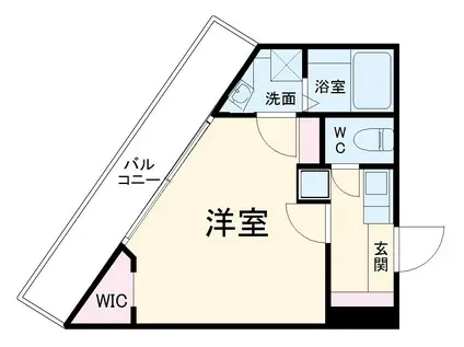 TOP・さがみ野第3(1K/3階)の間取り写真