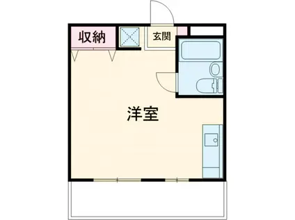 イーストCOURTITO(ワンルーム/3階)の間取り写真