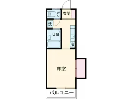 第ニマルトミ荘(1K/2階)の間取り写真