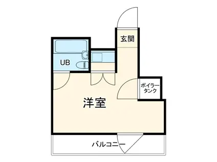 シャトレーイン横浜(ワンルーム/4階)の間取り写真