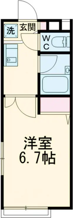 シェモア東中野 1階階 間取り