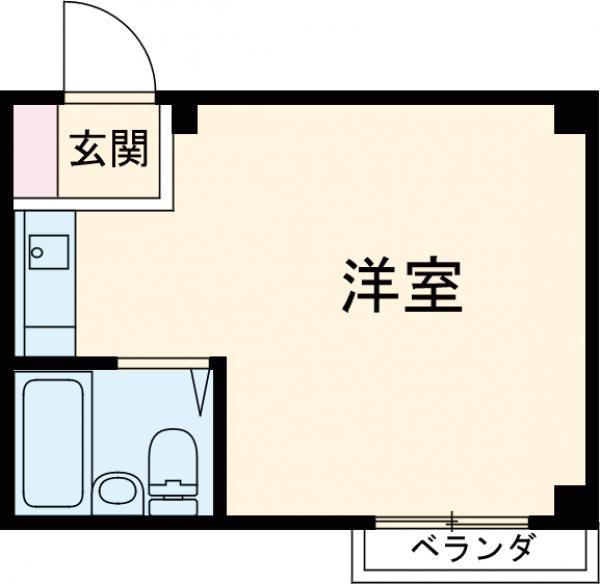 アイコート東伏見(ワンルーム/3階)の間取り写真