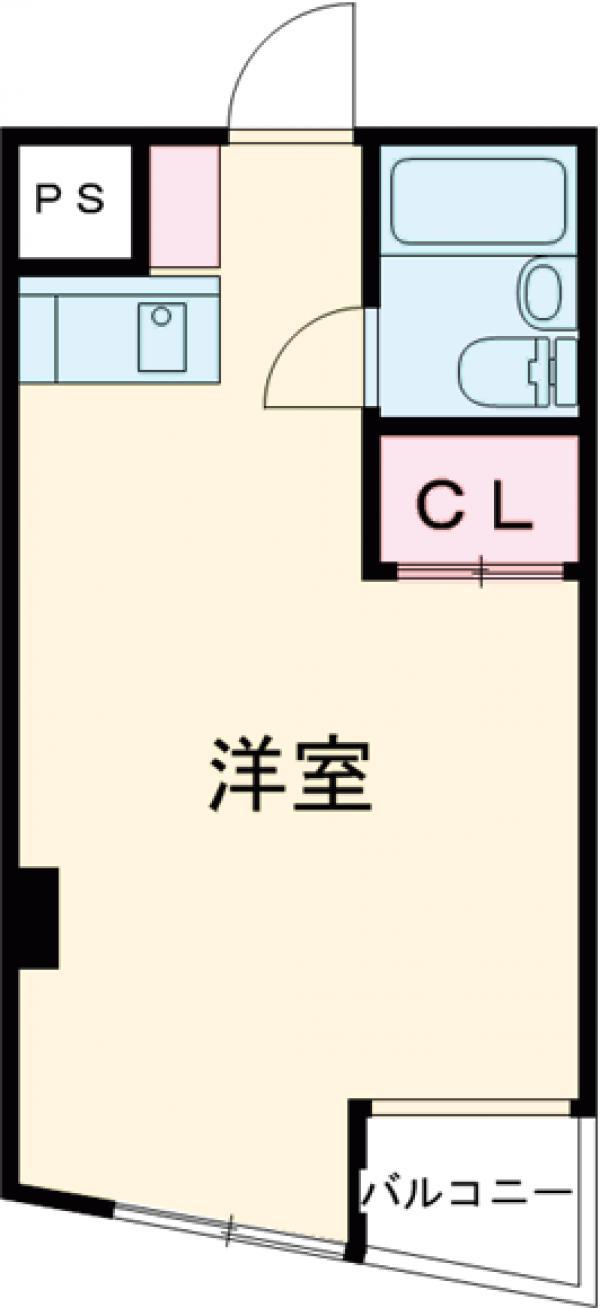 クラウディスプーン(ワンルーム/3階)の間取り写真