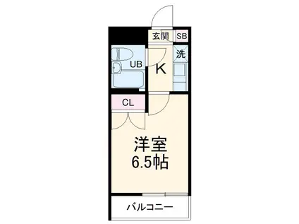 E-STORY本陣(1K/4階)の間取り写真