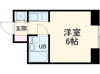 キンダーハウゼン(ワンルーム/2階)の間取り写真