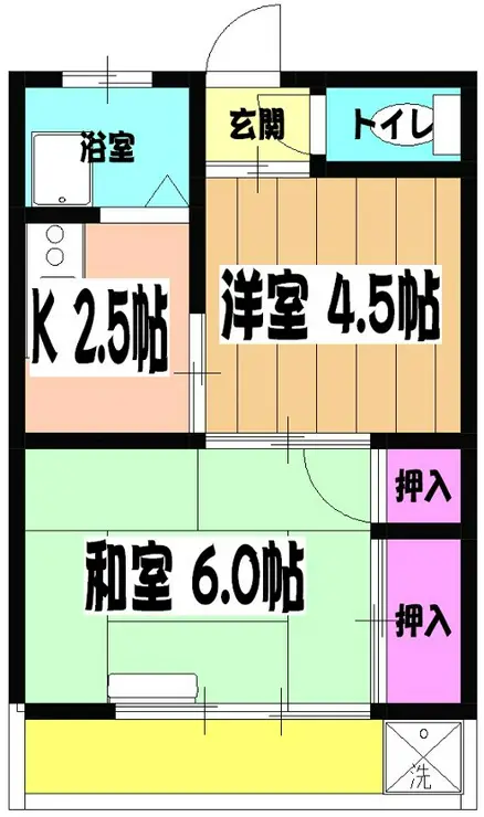 コーポ御代川 2階階 間取り
