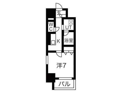 LAPIS TWOLES(1K/5階)の間取り写真