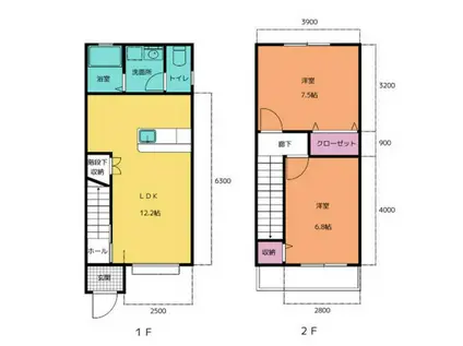 ストロベリー・ハウス(2LDK)の間取り写真