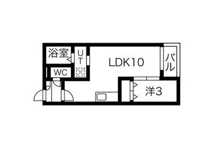 WARREN TAKAYOKOSUKAⅠ(1LDK/2階)の間取り写真