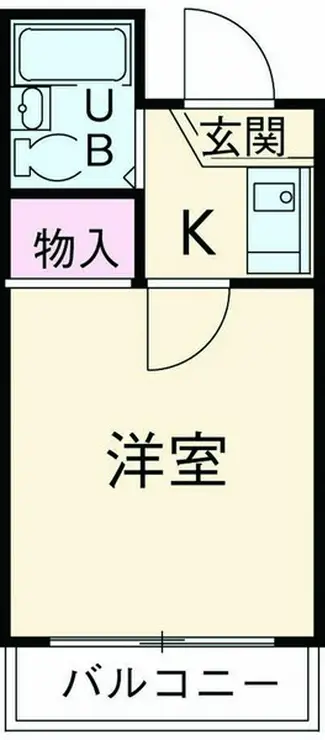 エクセランス滝山A 1階階 間取り