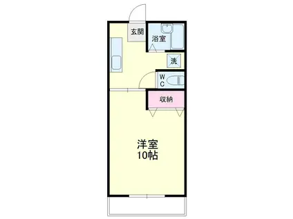 グレース葵東(1K/1階)の間取り写真