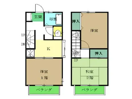 ハイクレスト大野(3K)の間取り写真