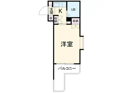 メゾン・ド・プリムール(1K/4階)の間取り写真