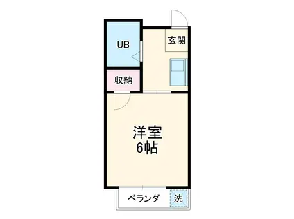 ソフィアマンション(1K/4階)の間取り写真