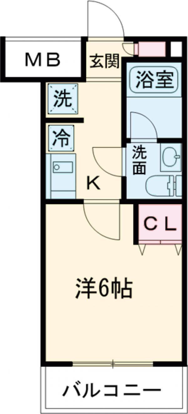 AZESTお花茶屋Ⅳ(1K/1階)の間取り写真
