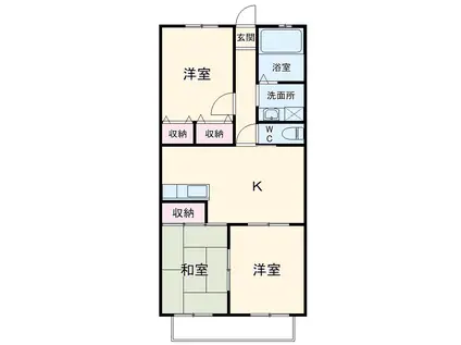 グランド・メゾン(3LDK/1階)の間取り写真