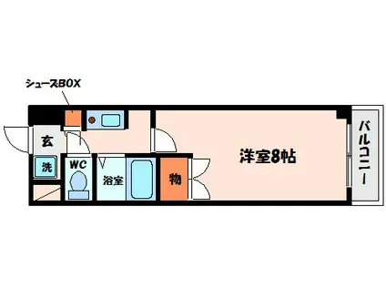ヴィルメール守口(1K/5階)の間取り写真