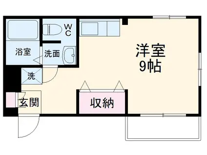 ベストレジデンス蛍池(ワンルーム/4階)の間取り写真