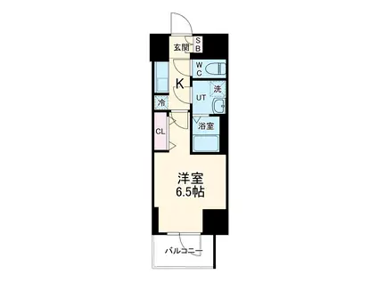 S-RESIDENCE名駅太閤(1K/4階)の間取り写真