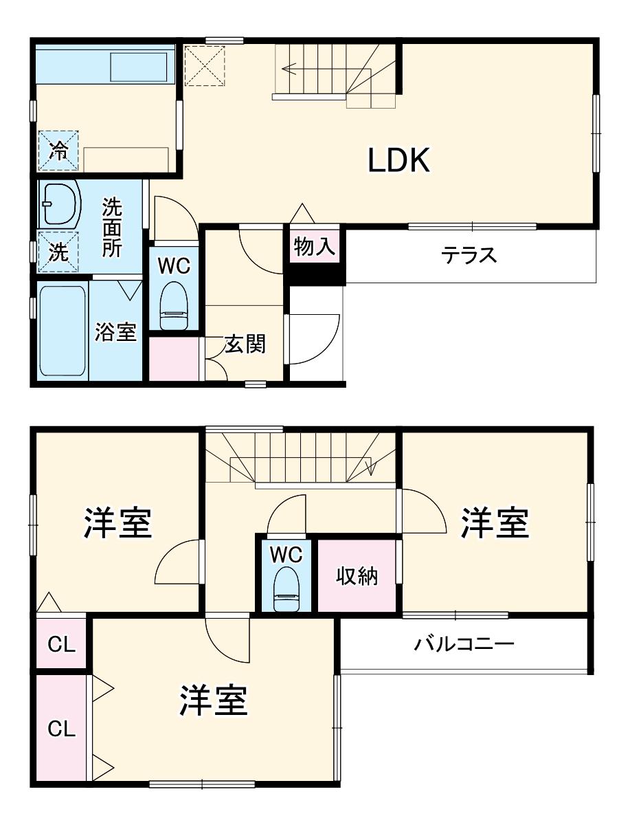 伊豆箱根鉄道駿豆線 大場駅 徒歩14分 2階建 築4年