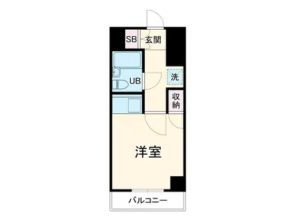 ジュネパレス平塚第16(ワンルーム/3階)の間取り写真