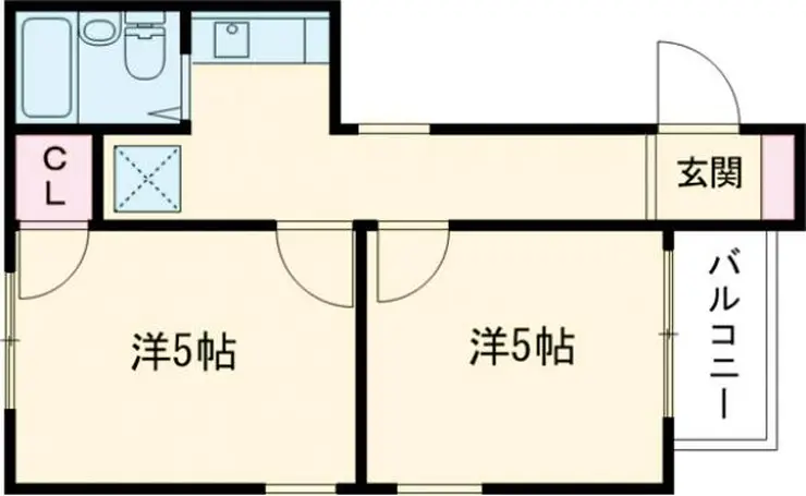 サンケンパレス府中宮西パート5 1階階 間取り