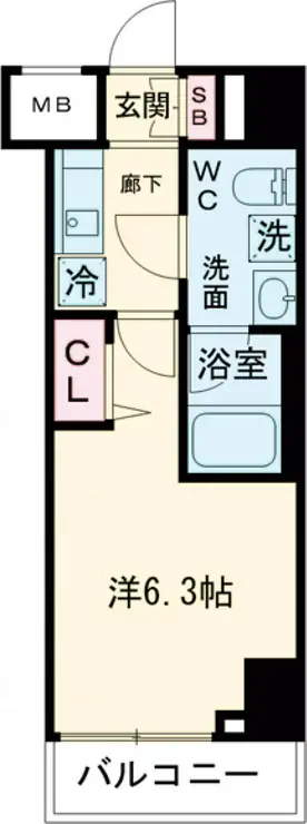 メインステージ千住中居町 1階階 間取り