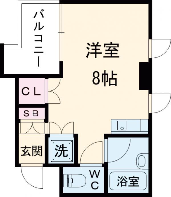 第一松栄ビル(ワンルーム/3階)の間取り写真