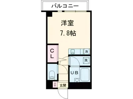 APARTMENT RICO(ワンルーム/1階)の間取り写真
