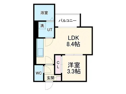 REGALEST守山Ⅲ(1LDK/1階)の間取り写真