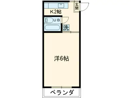 今井アパート(1K/2階)の間取り写真