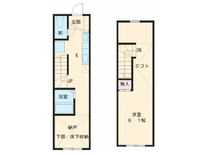 ネイ・プロシード(1K)の間取り写真