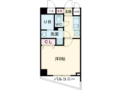 プライマル武蔵関(1K/3階)の間取り写真