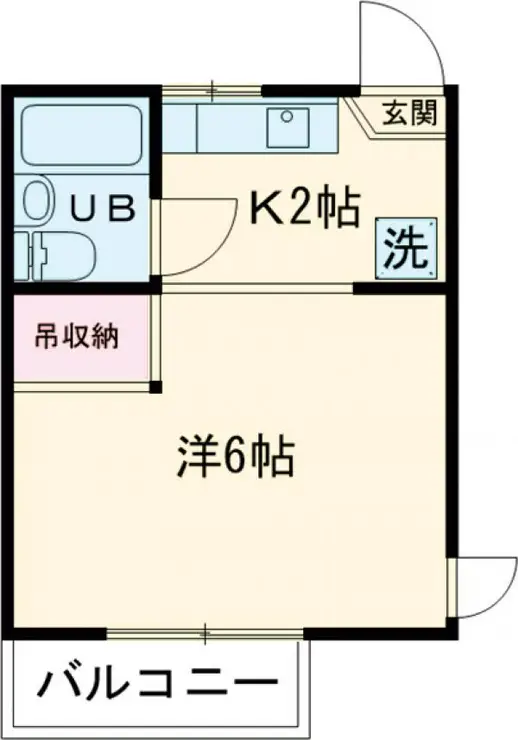 大岡山コーポ 2階階 間取り