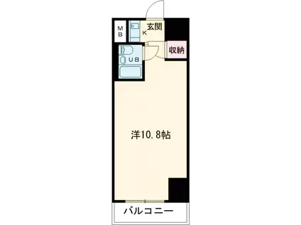 ウィン池袋(ワンルーム/7階)の間取り写真