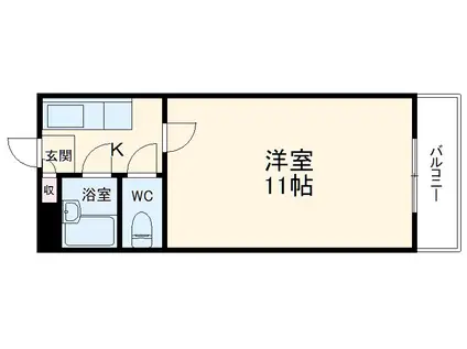 メゾンドール豊寿荘(1K/3階)の間取り写真
