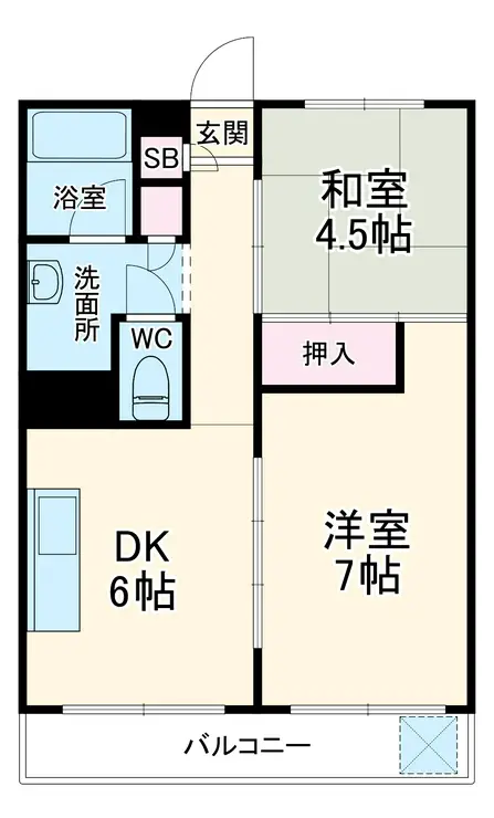 大成マンション 2階階 間取り