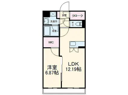 ラス・カーサ・サクラ(1SLDK/2階)の間取り写真