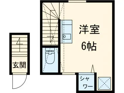 ハレマカナ堀切(ワンルーム/2階)の間取り写真